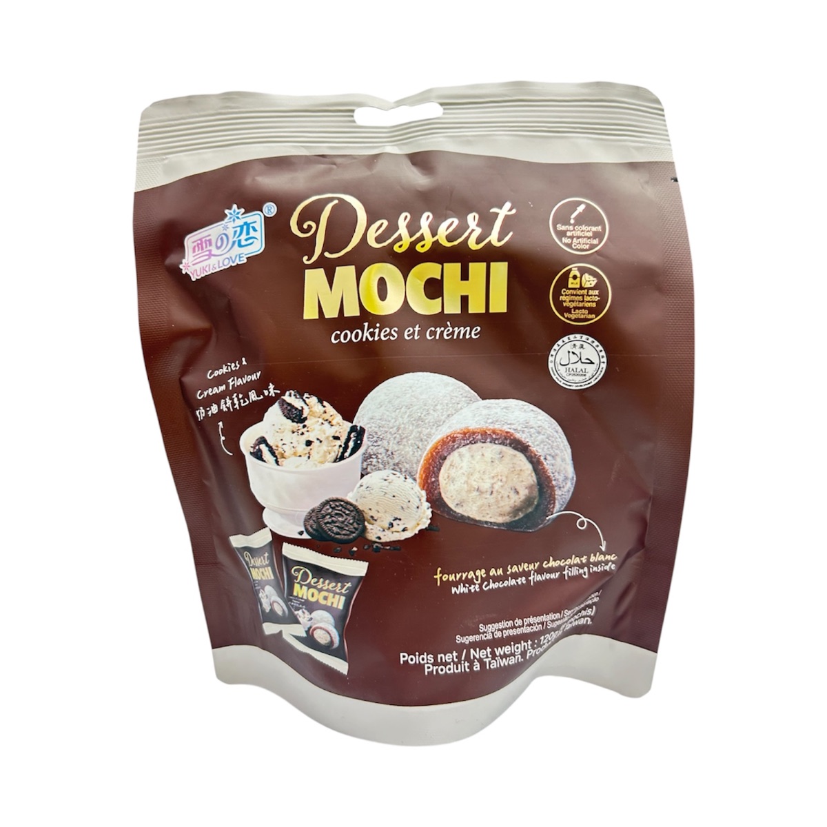 Yuki & Love Dessert Mochi Cookies & Cream 120g